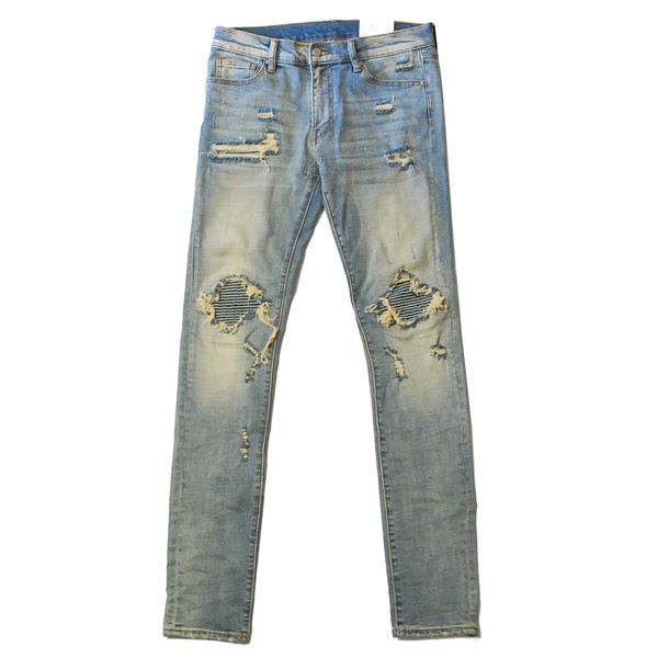 ミニマル mnml X162 DENIM STRETCH BLUE/ブルー デニム パンツ スーパー スキニー ストレッチ 12,320円