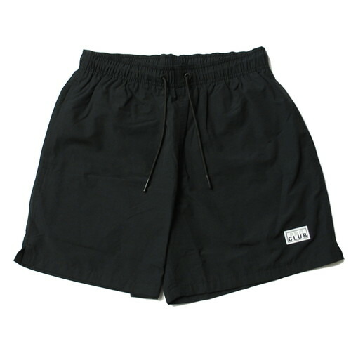 労働者階級野球クラブ PRO CLUB COMFORT COTTON / NYLON SWIM SHORTS BLACK / 黒いこと ナイロン スイム さる股引き 二分の一ズボン下 ハー食麺麭 無地