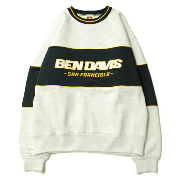 ベン デイビス BEN DAVIS PLAYERS CREW SWEAT ASH / アッシュ クルー スウェット トレーナー