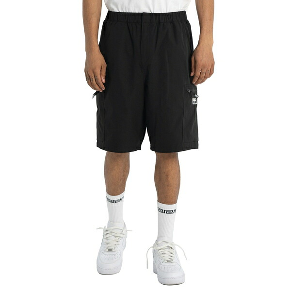 プロクラブ PRO CLUB PERFORMANCE NYLON CARGO SHORTS BLACK / ブラック ナイロン カーゴ ショート パンツ 無地｜POSSIBILITY