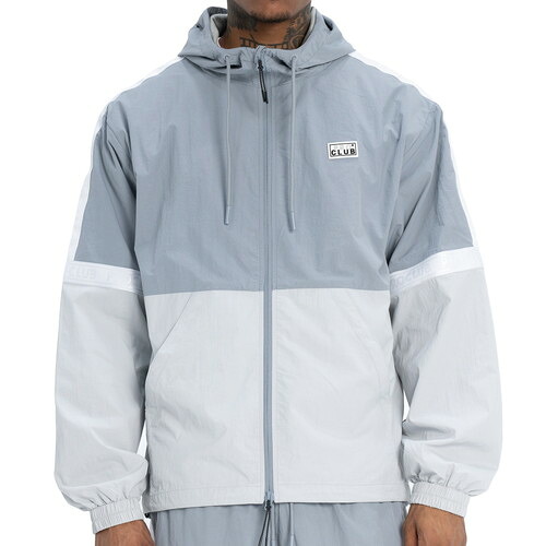 プロクラブ PRO CLUB SYMMETRY NYLON TRACK JACKET GRAY × WHITE / グレー × ホワイト ナイロン トラック ウインドブレーカー ジャケット|POSSIBILITY