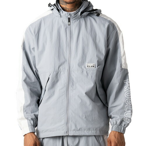 プロクラブ PRO CLUB FULL COUNT WINDBREAKER JACKET SLATE GRAY × WHITE / スレートグレー × ホワイト ナイロン ウインドブレーカー ジャケット