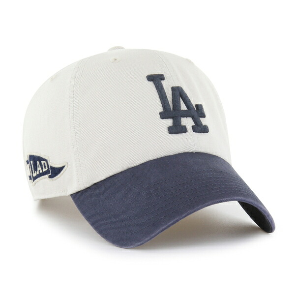 フォーティーセブン '47 LOS ANGELES DODGERS GRAND STAND CLEAN UP CAP BONE × VINTAGE NAVY / ボーン × ヴィンテージネイビー ロサンゼルス ドジャース クリーンナップ キャップ 帽子