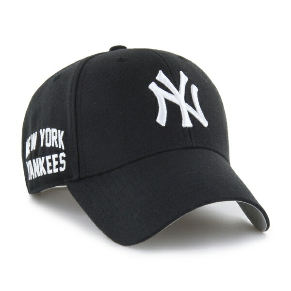 フォーティーセブン ' 47 NEW YORK YANKEES SURE SHOT SNAPBACK MVP CAP BLACK × WHITE / ブラック × ホワイト ニューヨーク ヤンキース キャップ 帽子