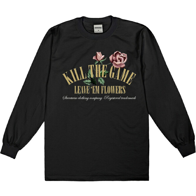 ストリートワイズ STREETWISE FLOWERS L/S プルオーバー BLACK / 黒いこと ヘビーウェイト 長袖 プルオーバー