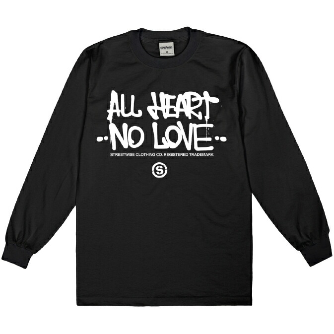 ストリートワイズ STREETWISE HEARTLESS L/S プルオーバー BLACK / 黒いこと ヘビーウェイト 長袖 プルオーバー