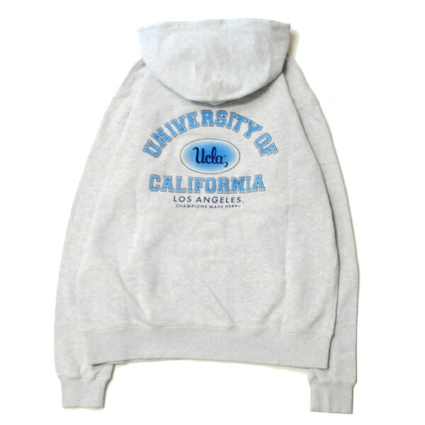 ナツメグ NUTMEG UCLA ELECTROSTATIC FLOCKING COLLEGE HOODIE GRAY / グレー フード パーカー 静電フロッキー 7,315円