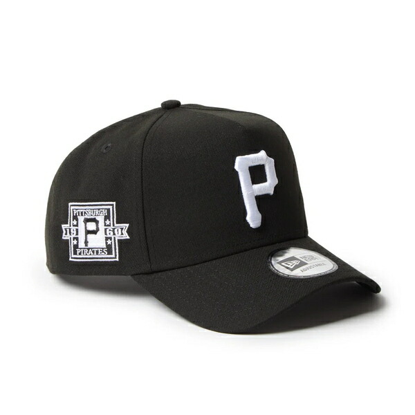ニューエラ NEW ERA 9FORTY A-FRAME MLB BLACK & WHITE SAN PITTSBURGH PIRATES BLACK/ブラック ピッツバーグ パイレーツ ナインフォーティー キャップ 帽子 940 CAP