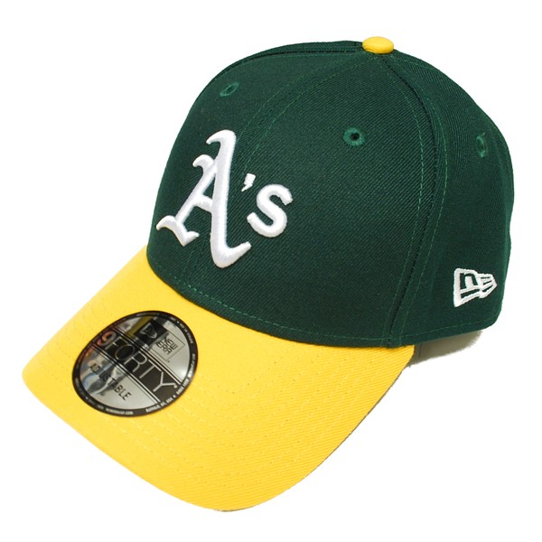 ニュー顎 Newera Usa 9forty Oakland Atheltics Dark Green Dark Yellow 黒い新緑の色 ダークイエロー オークランドアスレチックス ナインフォーティー かぶり笠 940 Earthkitchen Ph