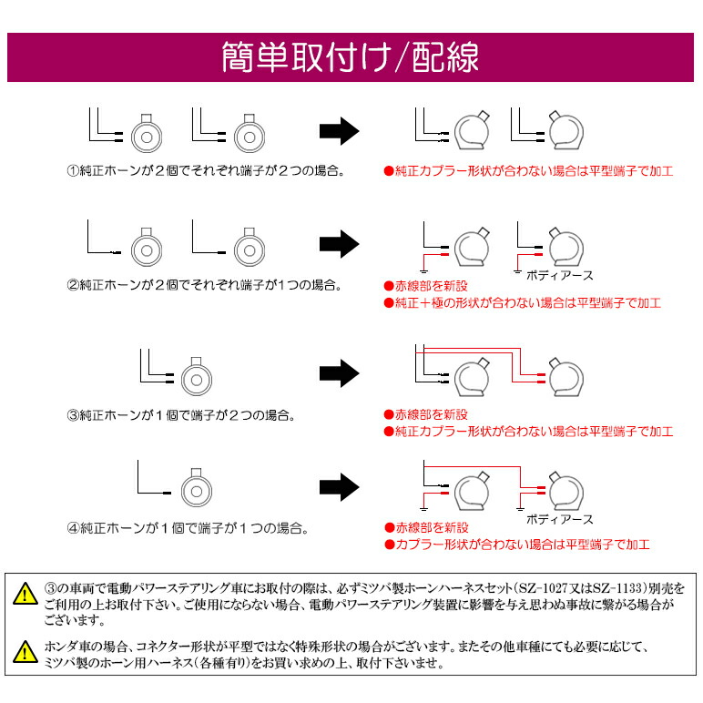 ユーロタイププレミアムサウンド/レクサスサウンドホーン/クラクションブラックボディ車検対応/保安基準適合2個入り/1セット