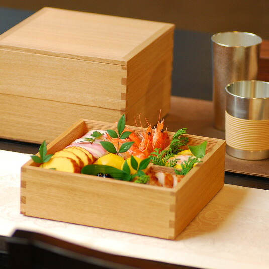 【松屋漆器店×POST DETAIL】７.０三段重箱 ナチュラル 【送料無料】