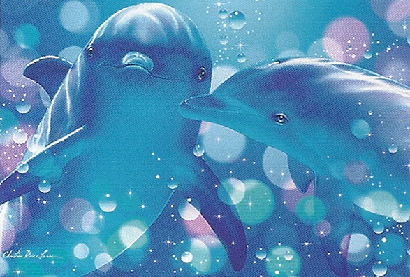 クリスチャン ラッセン(Christian Riese Lassen) 「Kissing Dolphins