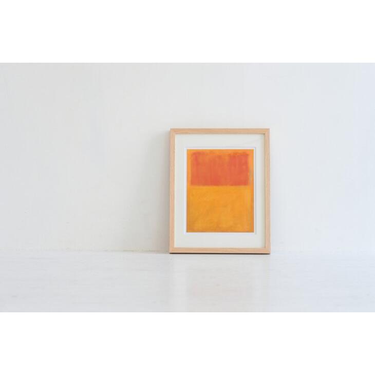 マーク・ロスコ \"orange and tan\" 額装済み 額縁付き] マーク・ロスコ「Orange and Tan, 1954」アート