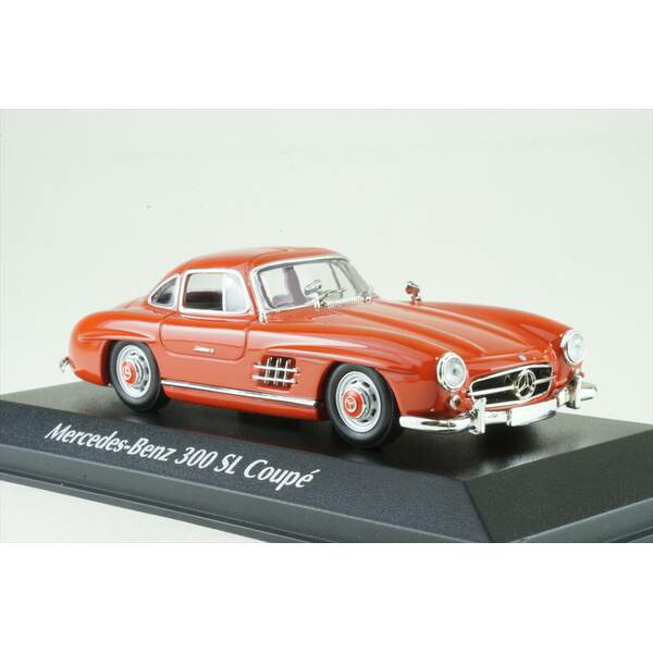 1/43 ミニチャンプス メルセデス・ベンツ 300SL Gullwing MINICHAMPS 1955 Mercedes 300SL W198 GULLWING Silver w/Red