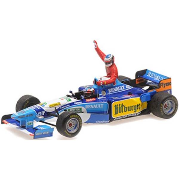 ミニチャンプス 1/43 ベネトン ルノー B195 No.1 1995 F1 カナダGP M.シューマッハ ライドオン J.アレジ フィギュア付 完成品ミニカー 517950601|ポストホビーWEBSHOP