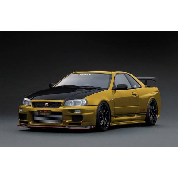 イグニッションモデル 1/18 ニッサン TOP シークレット 34GT-R BNR34 ゴールド 完成品ミニカー IG3640｜ポストホビーWEBSHOP