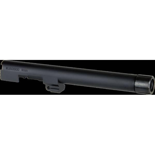 東京マルイ M9A1用 SilencerCoタイプ サイレンサー対応 アルミアウターバレル ブラック 14逆mmネジ ガスガン トイガンパーツ OB-TM60ABK