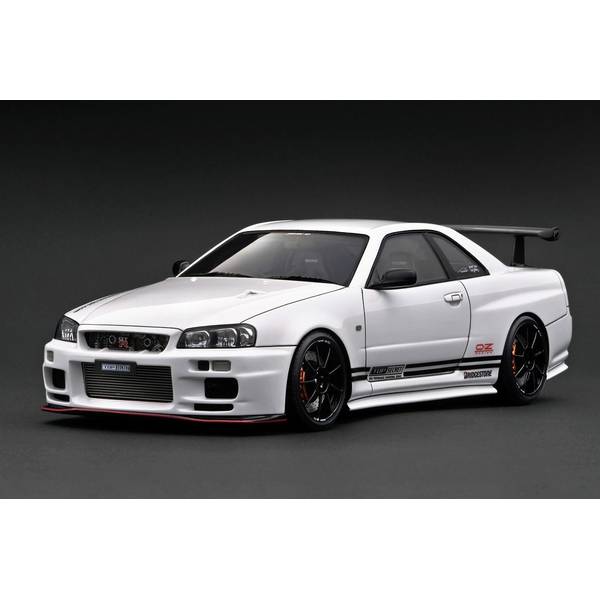 イグニッションモデル 1/18 ニッサン TOP SECRET 34GT-R BNR34 ホワイト 完成品ミニカー IG3642