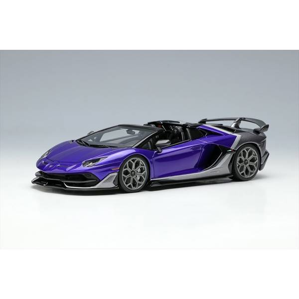 アイドロン コレクション 1/43 ランボルギーニ Aventador SVJ Roadster Ad Personam ヴィオラヘスティア/グリジオリンクス 完成品ミニカー EM669C