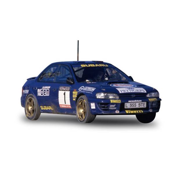 サンスター 1/18 スバル インプレッサ 555 No.1 1993 ベッテガ・メモリアル ウィナー C.マクレー 成し遂げる品ミニカー 5600