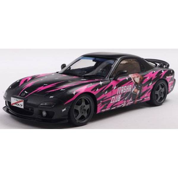 ソリド 1/18 マツダ RX-7 FD3S ソリドワークス 痛車 1999 黒いこと/サクラ色 為し終わる品ミニカー S1810605 乗り物のおもちゃ-ミニカー・トイカー