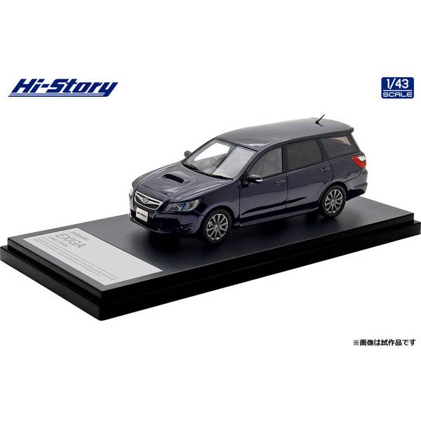 ハイストーリー 1/43 スバル エクシーガ 2.0GT 2008 ダークアメジスト・ギャラクシィ 完成品ミニカー HS518PP