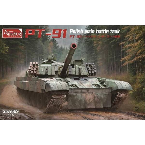 アミュージングホビー 1/35 ポーランド 主力戦車 PT-91 トファルディ スケールモデル AMH35A069