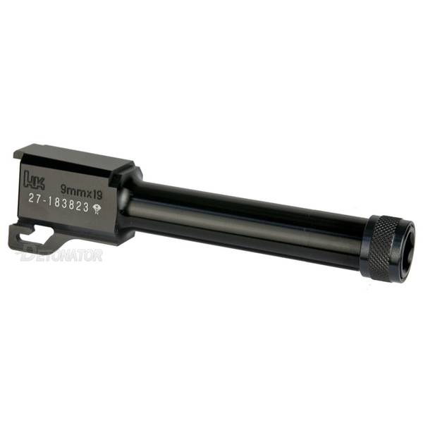 デトネイター 東京マルイ USP Compact サイレンサー対応 アルミアウターバレル ブラック 14mm逆ネジ ガスガン トイガンパーツ OB-TM14ABK
