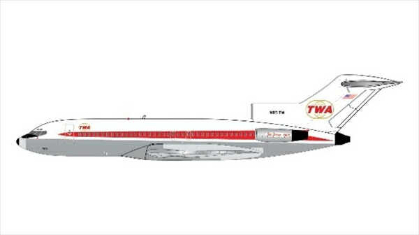 ジェミニジェッツ 1/400 727-100 トランス状態世界飛行 N851TW twin globes livery polished belly 遣っ付ける品ひな形 GJTWA2353