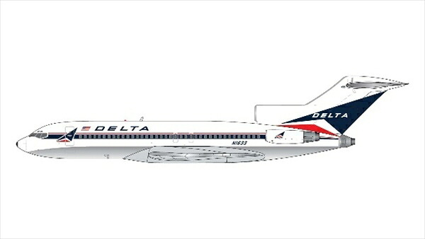 ジェミニジェッツ 1/400 727-100 三角州飛行 N1633 widget livery polished belly 遣っ付ける品ひな形 GJDAL2355