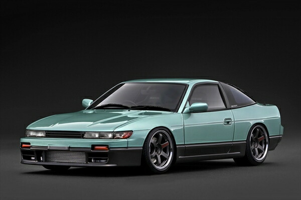 【2月取って置く】イグニッションモデル 1/18 Nissan Sileighty Green / Grey 遣っ付ける品ミニカー IG4070