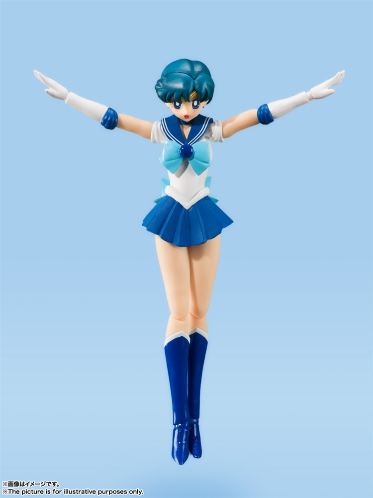 楽天市場 バンダイ S H Figuarts セーラーマーキュリー Animation Color Edition 美少女戦士セーラームーン より フィギュア ポストホビーwebshop