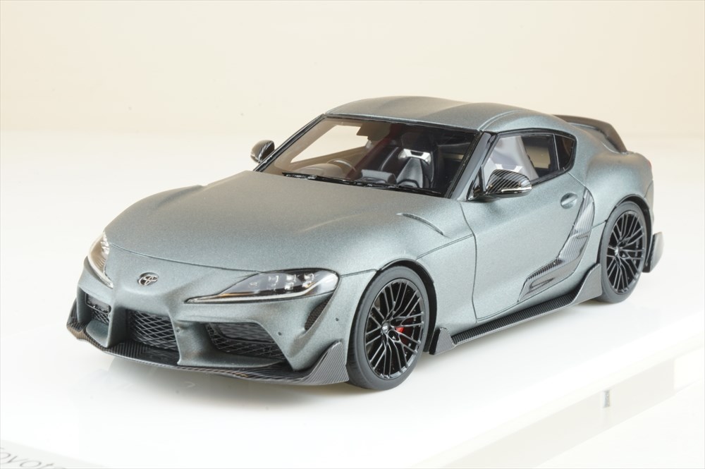 アイドロン 1/43 トヨタ GR スープラ 2019 TRDパッケージ マットストームグレイ 完成品ミニカー EM502B