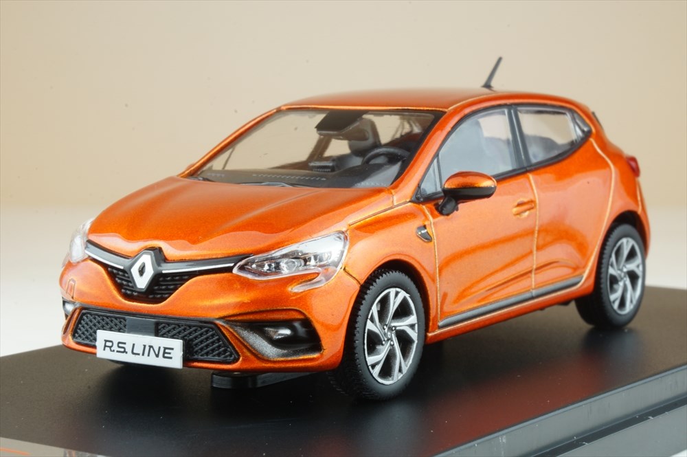 イクソモデル 1/43 ルノー クリオ RS LINE 2019 オレンジ 完成品ミニカー PRD594