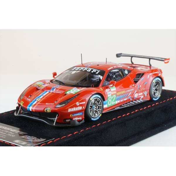 BBR 1/43 フェラーリ 488 No.82 RISI 2020 LM GTE PRO社会階級 ル・マン24第四次元 O.Pla/S.ブルデー/J.Gounon 成し遂げる品ミニカー BBRC254