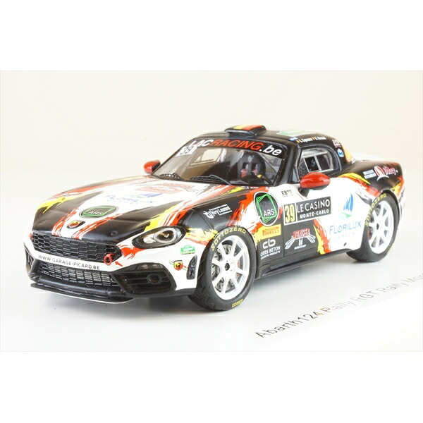 スパーク 1/43 Abarth 124 ラリー No.39 RGT LacRacing.Be 2020 WRC ラリー・モンテカルロ L.Caprasse/R.ハーマン 完成品ミニカー S6565｜ポストホビーWEBSHOP 5,775円