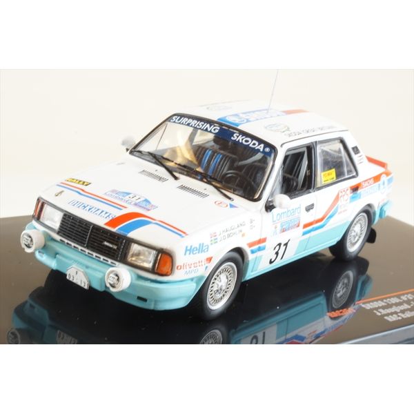 イクソ 1/43 シュコダ 130L No.31 1987 WRC RACラリー J.ハウグランド/J.-O.Bohlin 完成品ミニカー RAC351