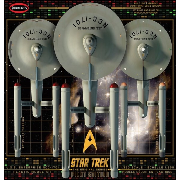 ポーラライツ 1/350 スタートレック宇宙大作戦(TOS) U.S.S.エンタープライズ用 パイロットエディション(3in1) キャラクタープラモデル POL993