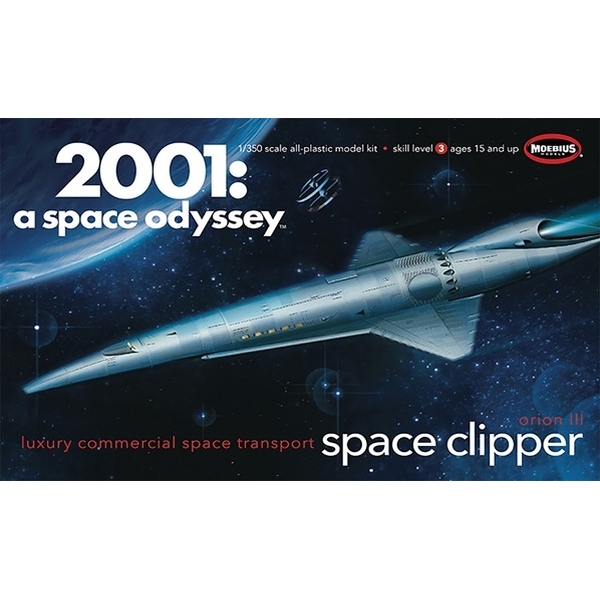 メビウスモデル 1/350 オリオン号 スペースクリッパー (コンパクトスケール) 「2001年宇宙の旅」より キャラクタープラモデル MOE2001-12画像