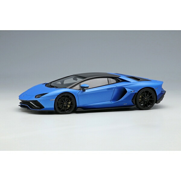 アイドロン 寄せ合わせ 1/43 ランボルギーニ アヴェンタドール LP780-4 ウルティメ 2021 ニレオホイール 青み 成し遂げる品ミニカー EM634A