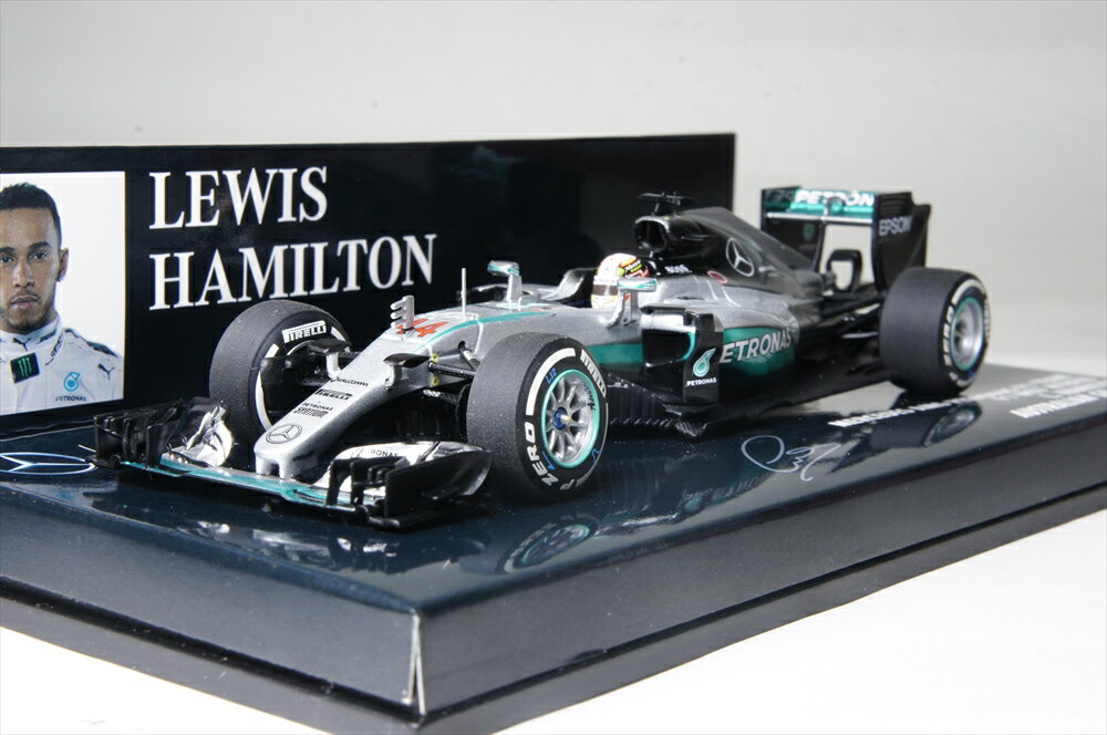 ミニチャンプス 1/43 メルセデス AMG ペトロナス F1チーム W07 ハイブリッド No.44 2016 F1 L.ハミルトン 完成品ミニカー 410160044