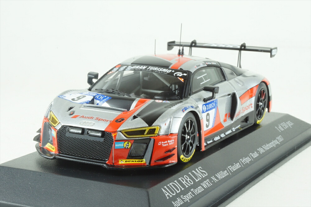 ミニチャンプス 1/43 アウディ R8 LMS No.9 WRT 2017 ニュルブルクリンク24時間 3位 N.ミューラー/M.フェスラー/and more 完成品ミニカー 437171709 10,010円
