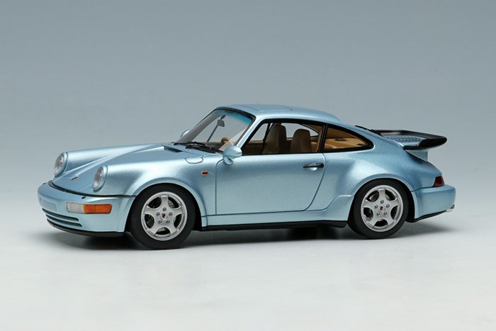 幻 1 43 ポルシェ 911 964 ターボ 3 3 リミテッド 1992 ホリゾンブルーメタリック 取寄相応う 大成項目ミニカー Vm157d Double19productions Com