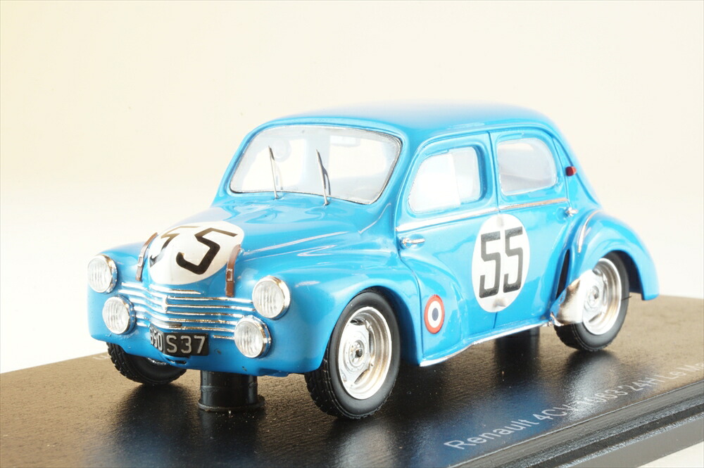 スパーク 1/43 ルノー 4CV 1063 No.55 1952 ル・マン24時間 J.Lecat/H.センフトレーベン 完成品ミニカー S5226｜ポストホビーミニカーショップ