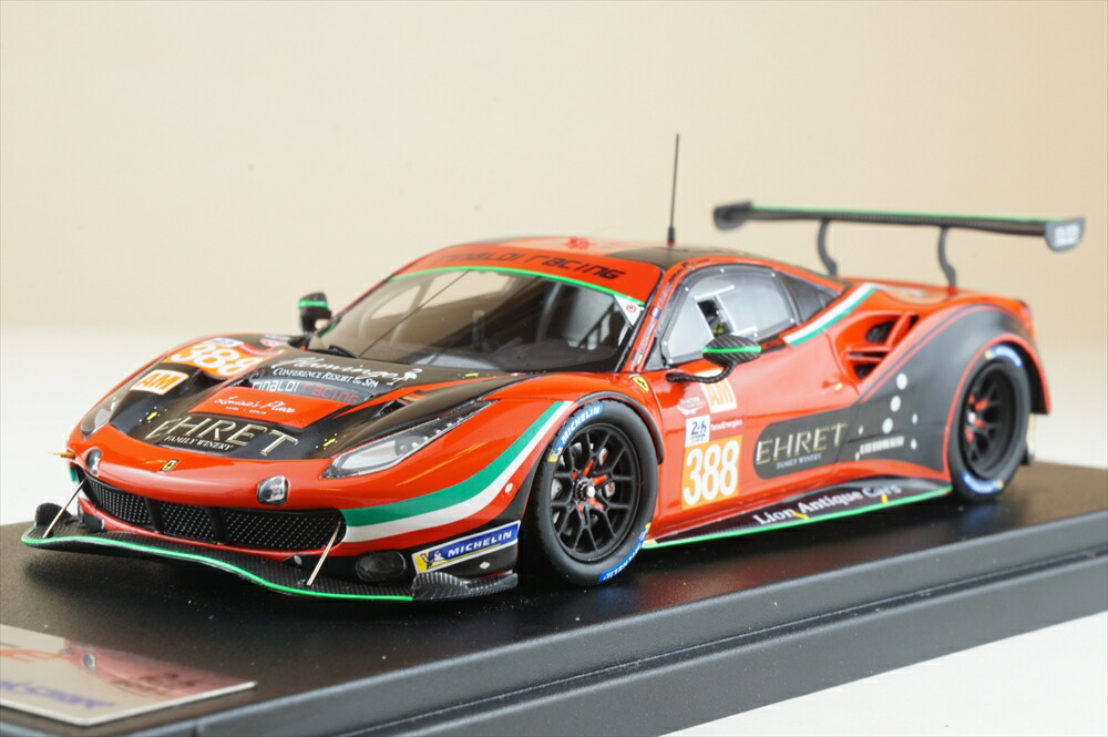 ルックスマート 1/43 フェラーリ 488 GTE EVO No.388 Rinaldi 2021 ル・マン24時間 P.EHRET/C.HOOK/J.BLEEKEMOLEN 完成品ミニカー LSLM133