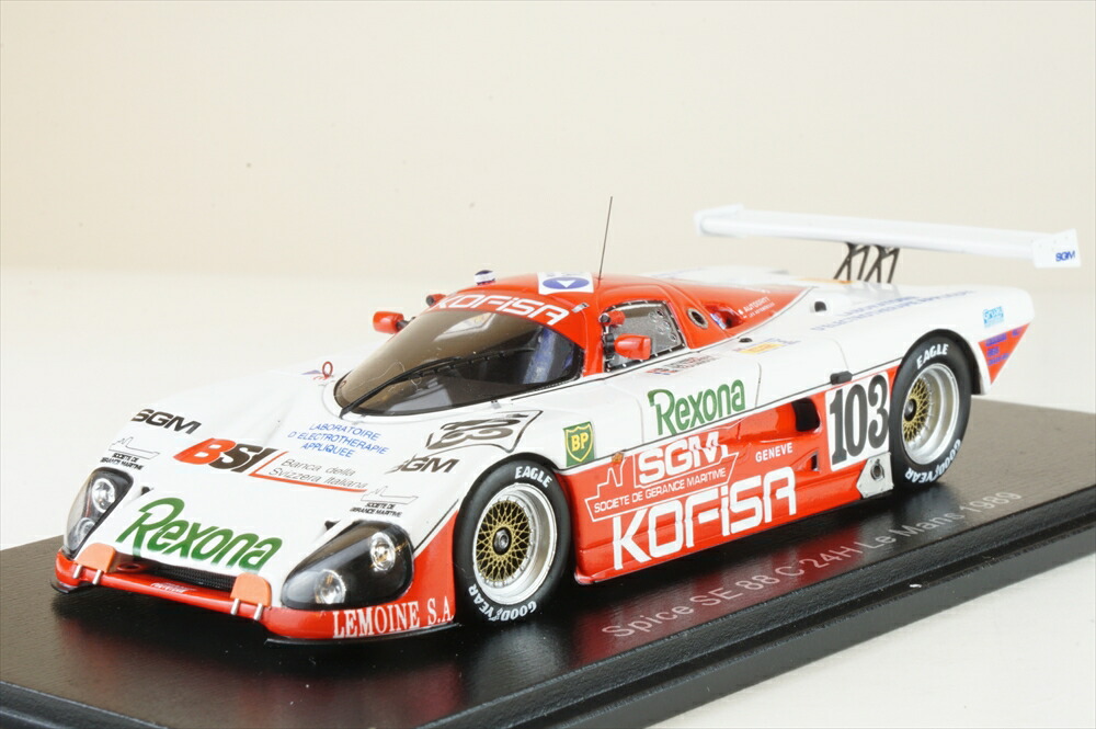 スパーク 1/43 Spice SE 88 C No.103 1989 ル・マン24時間 B.Thuner/P.de Thoisy/R.Touroul 完成品ミニカー S6807