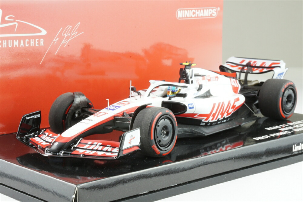 ミニチャンプス 1/43 ハース VF-22 No.47 2022 F1 イギリスGP M.シューマッハ 完成品ミニカー 417221047