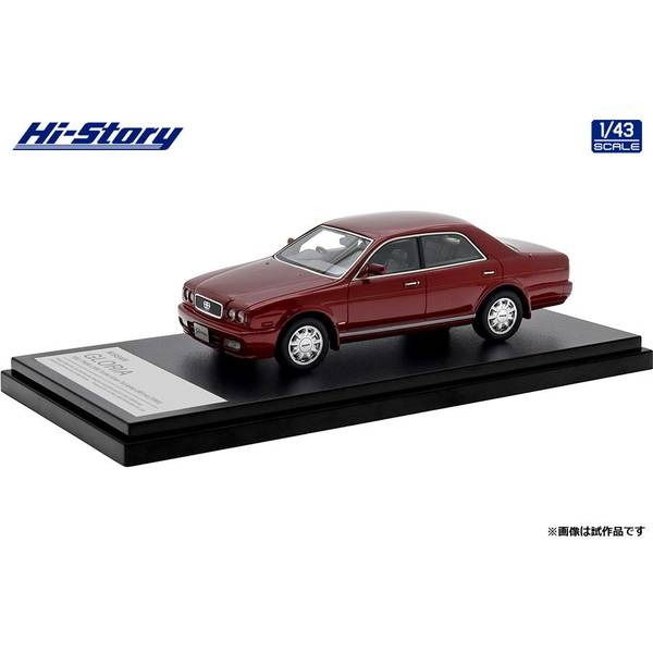 ハイストーリー 1/43 ニッサン グロリア V30ツインカムターボ グランツーリスモアルティマ 1991 ラズベリーレッド 完成品ミニカー HS451RE