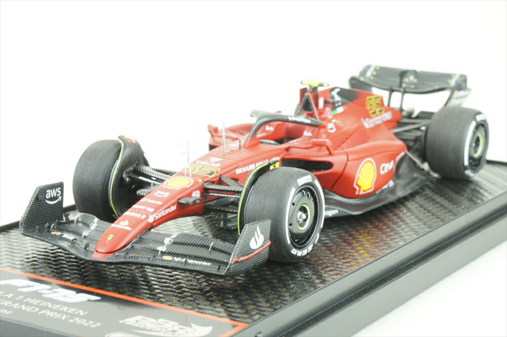 楽天市場】ミニカー 1/43 SフェラーリF1-75 2022 ＃55 サインツ
