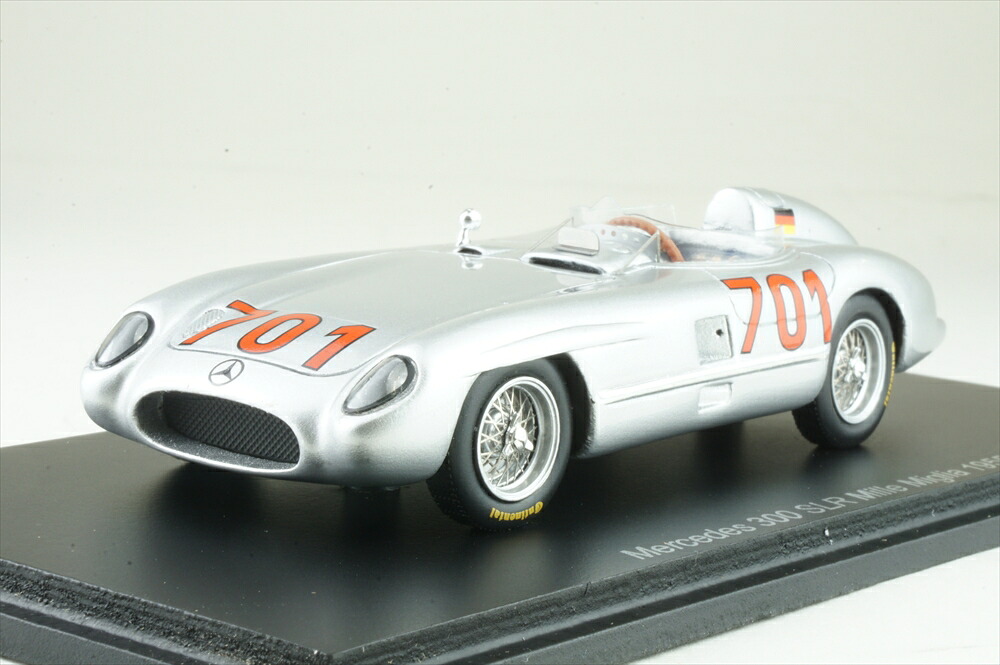 スパーク 1/43 メルセデス・ベンツ 300SLR No.701 1955 ミッレミリア K.Kiling mono posto W21 6171 完成品ミニカー S5891｜ポストホビーミニカーショップ